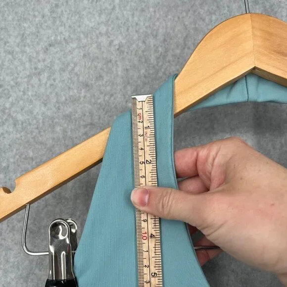 Patagonia Womens Athletic Morning Glory Dress Size M Blue Tie Back Halter Active - Picture 9 of 12